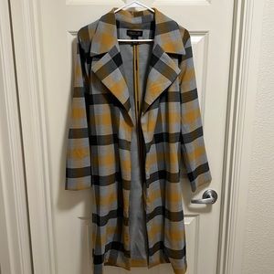 Rachel Zoe plaid trench